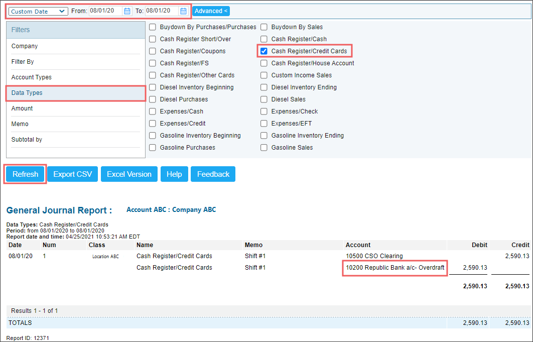 Reassigning Account for a Transaction