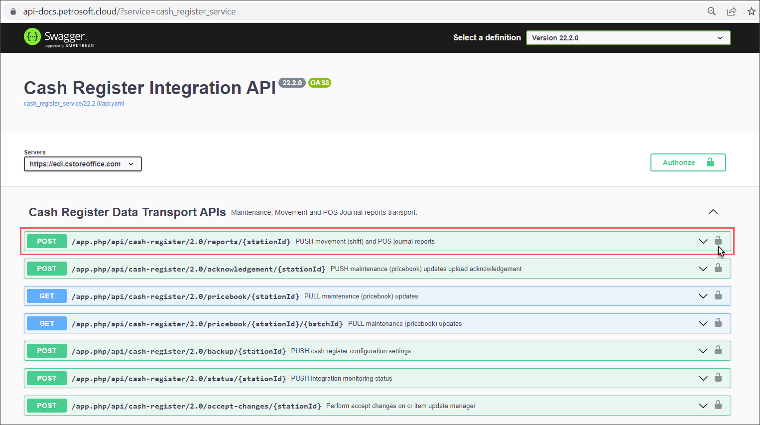 Push Shift Reports API