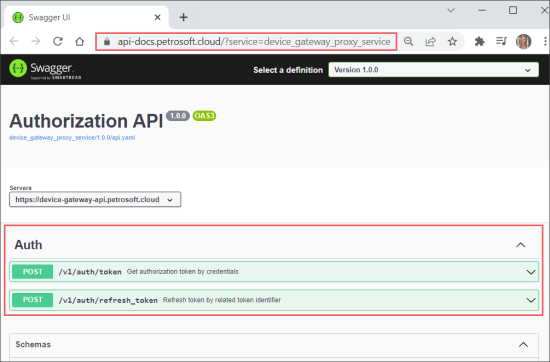 Getting API Authorization Data