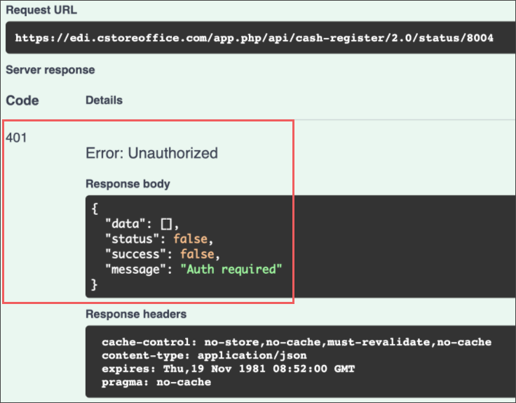 Monitoring data api