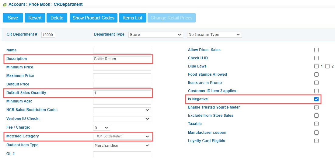 Setting Up CRV Items, Bottle Deposit, Eco Fee, or Any Other Linked Items