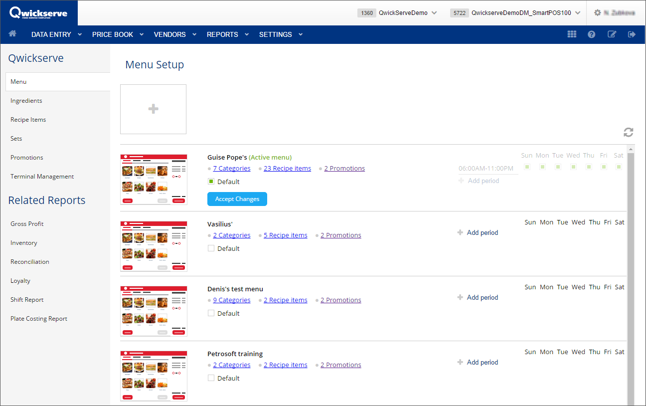 Qf3 Menu Products Menu Reorganization