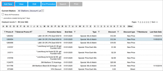 Adding New Promotions (CStoreOffice®)