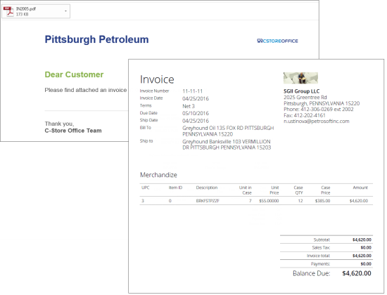 Performing Additional Actions with Invoices