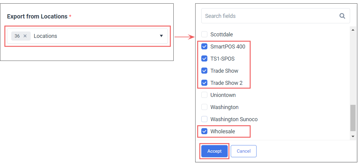 Setting Up the Data Export
