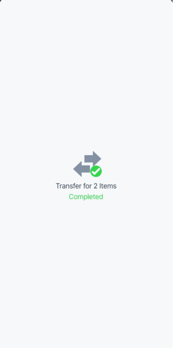 Transfer basket items to another location