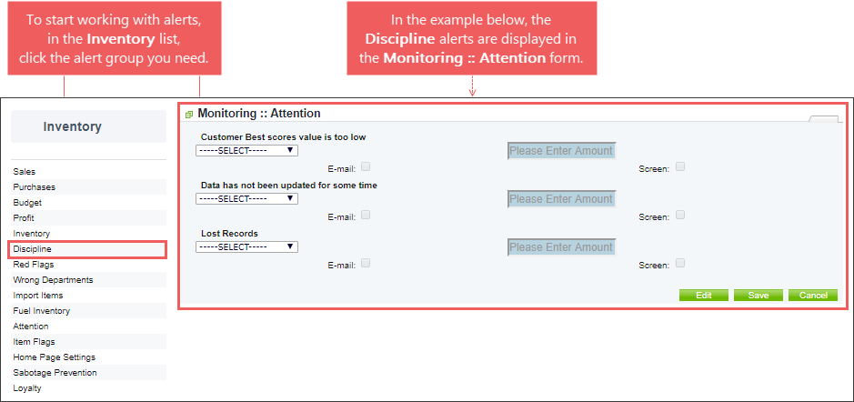 Working with Alerts